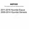 Kugel Front Wheel Bearing And Hub Assembly Pair For Hyundai Genesis Equus K70-100331